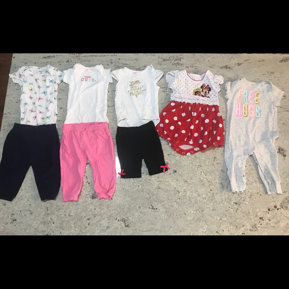 6 month girl summer clothes lot